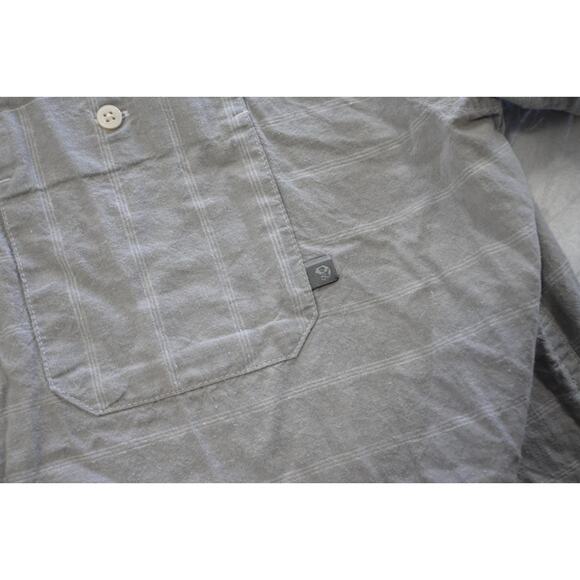 Mountain HardWear Camp Shirt Striped Linen Blend Hiking Fishing Mens Size XL - Picture 5 of 7